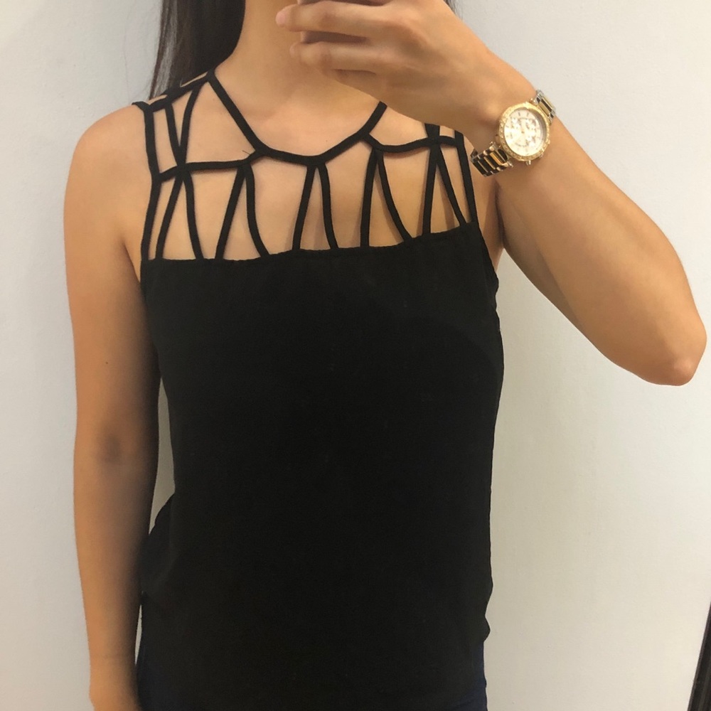 Black Strappy Top